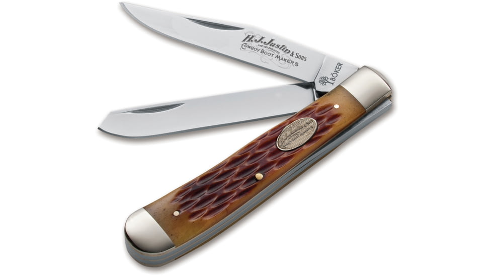 Boker USA Justin TS Trapper Knife, Brown, Small, 110732JU