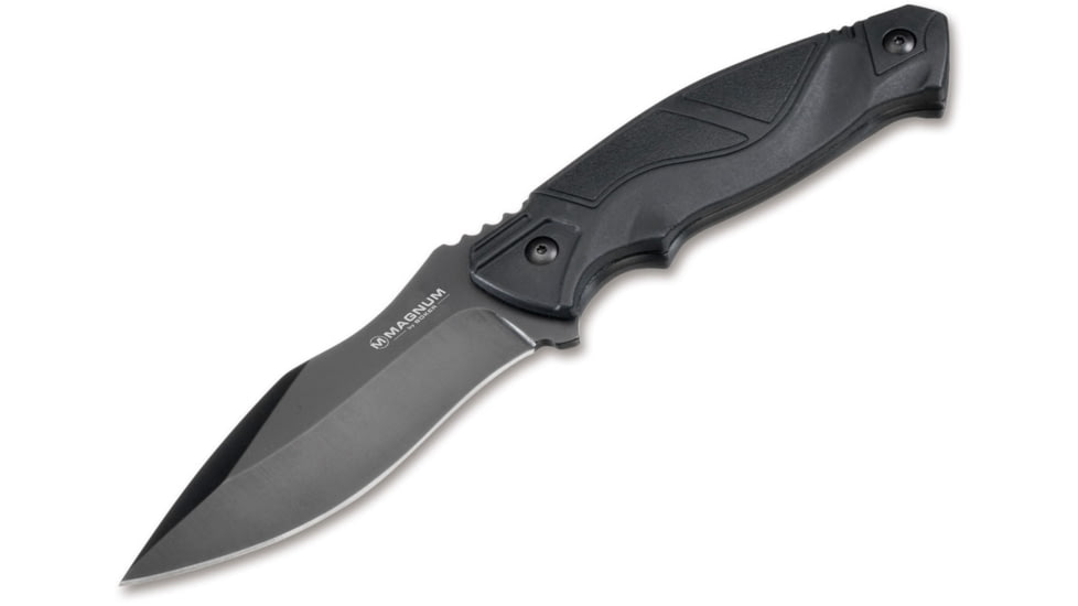 Boker USA Magnum Advancme Pro Fixed Bld Knife, Black, Small, 02RY300