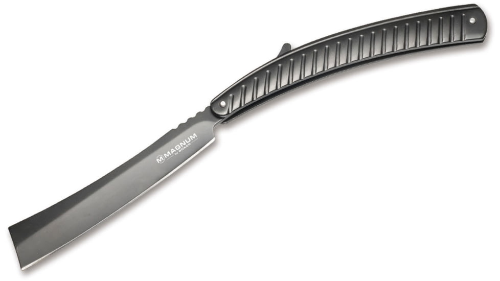 Boker USA Magnum Black Barber Razor Knife, Black, Small, 01MB731
