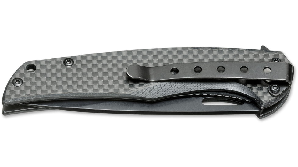 Boker USA Magnum Black Carbon Knife, Black, Small, 01RY703