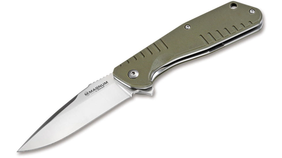 Boker USA Magnum Coccodrillo Vero Knife, Desert Tan, Small, 01MB725
