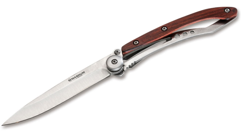 Boker USA Magnum Dejavu Wood 42 Knife, Brown, Small, 01RY273