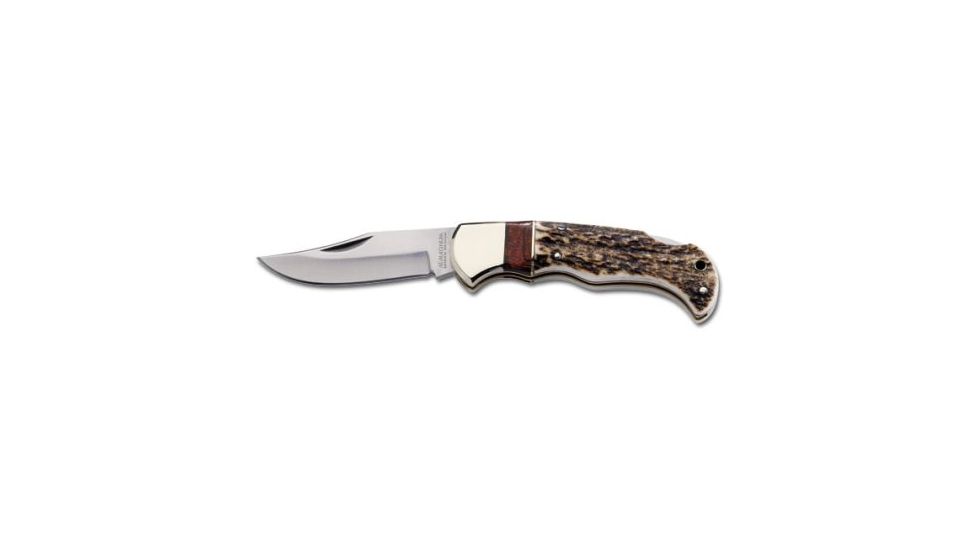 Boker USA Magnum Exquisite Stag Lock Back Folding Knife 01GL804