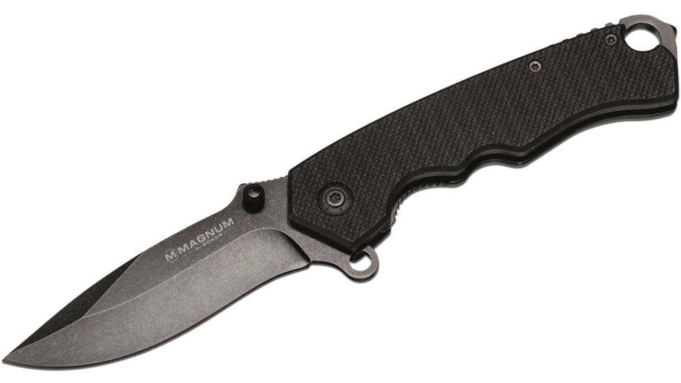 Boker USA Magnum Fortress Folding Knife,3.38in 440 Stainless Steel Blade,G10 Handle 01SC933