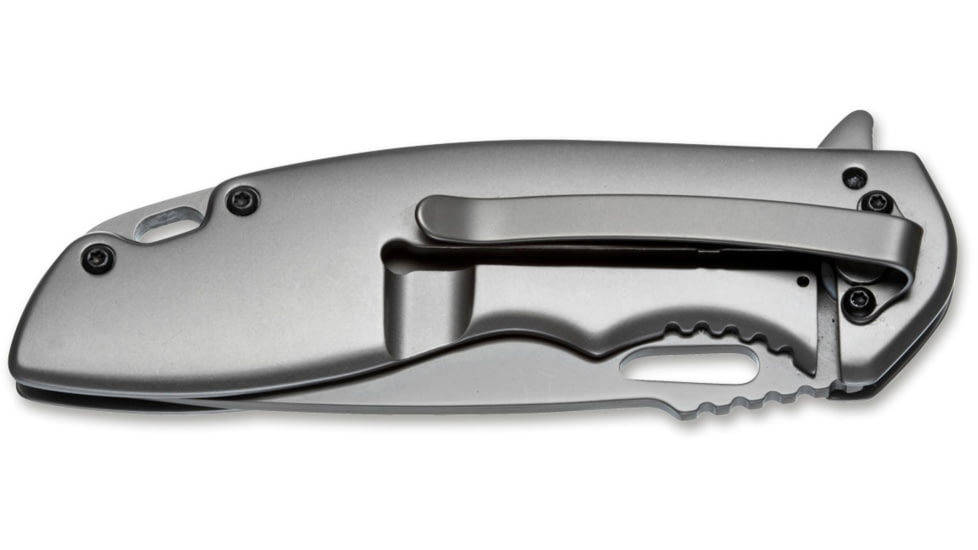 Boker USA Magnum Massive Half Skull Knife, Silver, Small, 01RY316