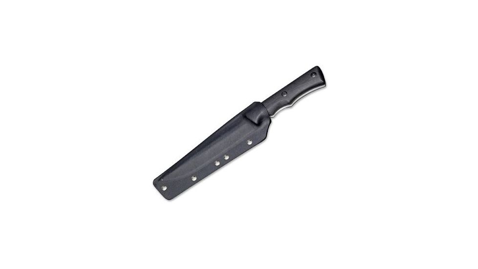 Boker USA Magnum Mike Papa Fixed Blade Knife,6.10in 440 Steel Spear-Point Blade,Black Textured G-10 Grip Handle 02SC209