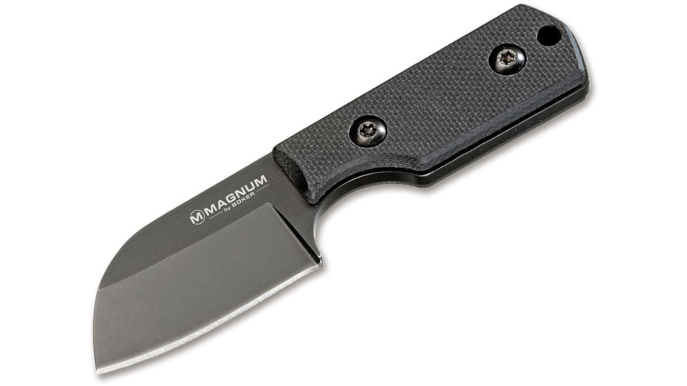 Boker USA Magnum Neck Santoku Knife, Black, Small, 02MB203