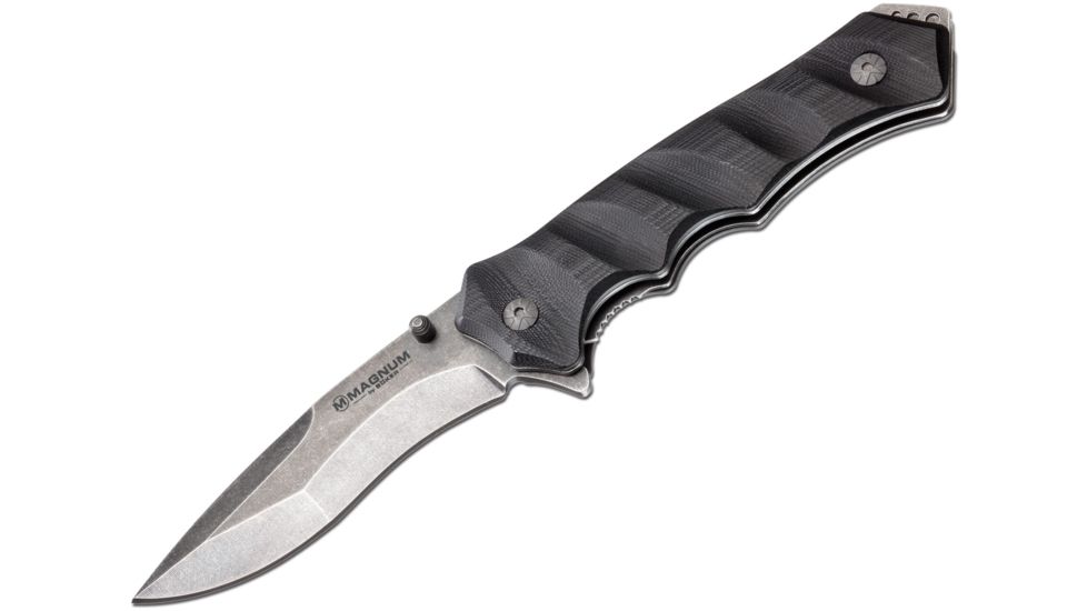 Boker USA Magnum Shadow Warrior Folding Knife,3.75in 440 Stainless Steel Blade,G10 Handle 01YA251