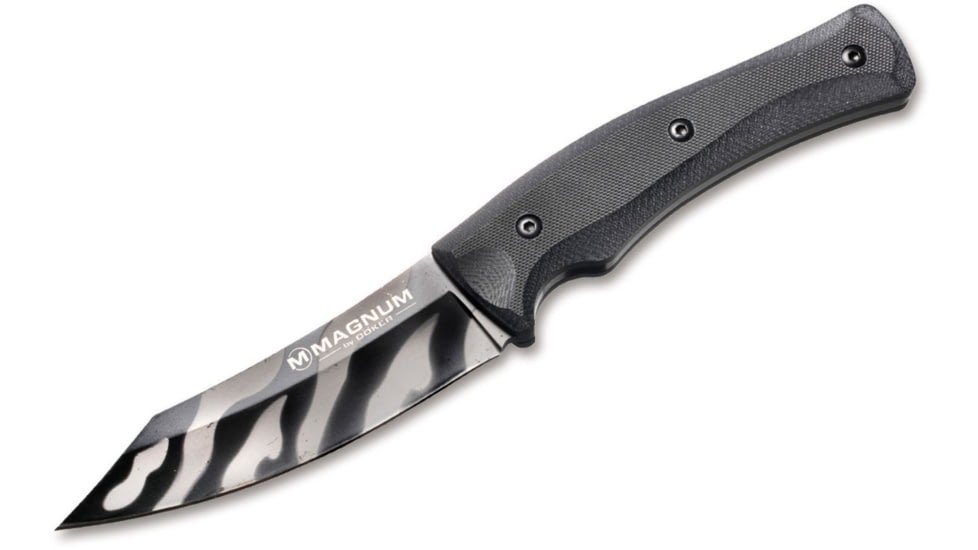 Boker USA Magnum Tiger Lily Trapper Knife, Black, Small, 02RY088
