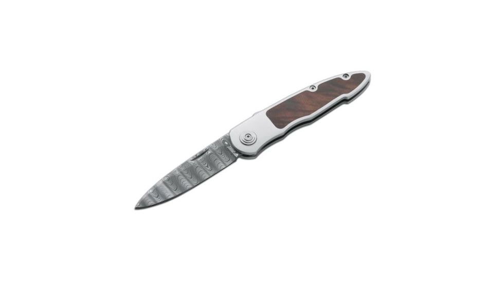Boker USA Merlin Damascus Folding Pocket Knife 110621DAM