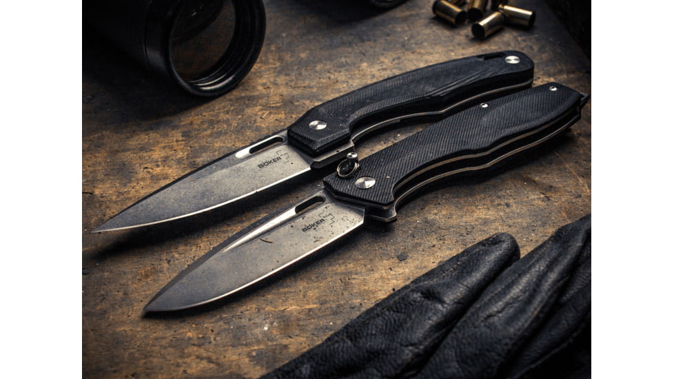 Boker USA Plus Caracal Folder 42 Knife, Black, Small, 01BO753