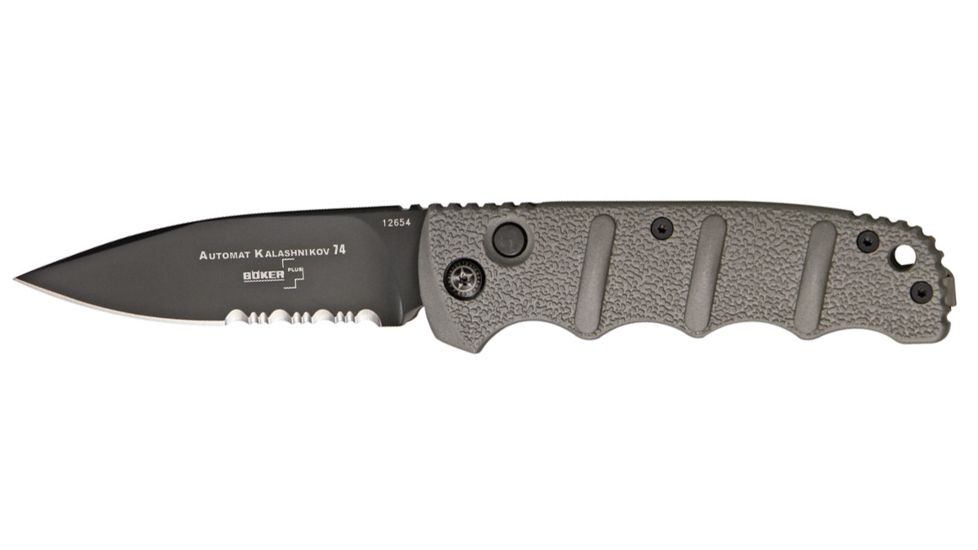 Boker USA Plus Kalashnikov Button Lock Folding Knife, Olive Drab 01KALS74BN