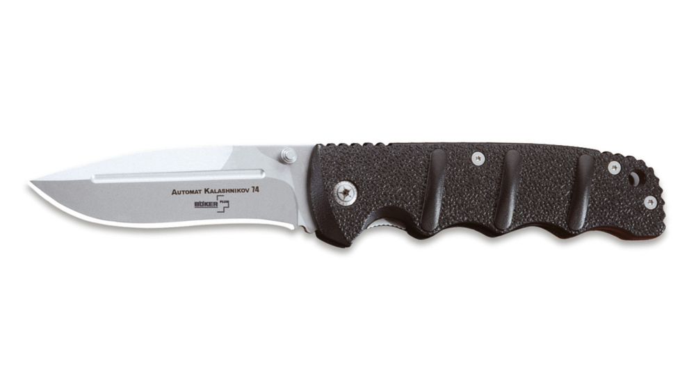 Boker USA Plus Kalashnikov Side Lock Folding Knife, Black Handle 01KAL74