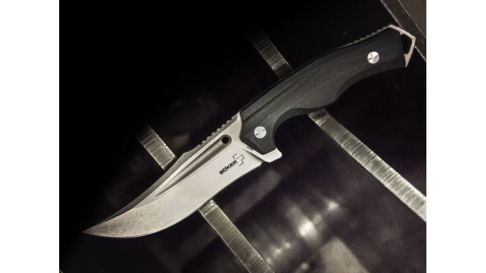 Boker USA Plus Masada Fixed Knife, Black, Small, 02BO771