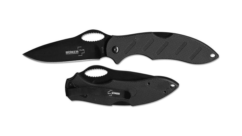 Boker USA Plus Td Folding Knife, Black Handle 01BO190