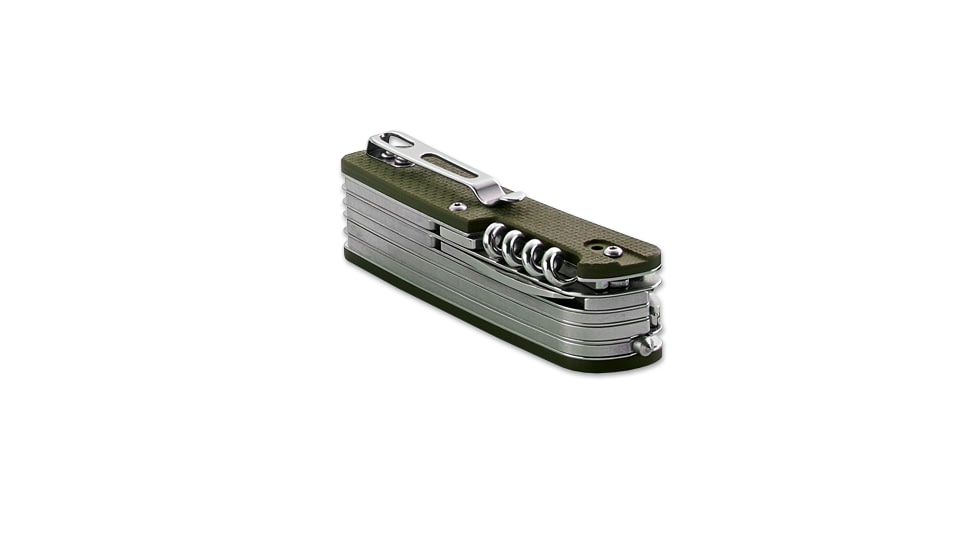 Plus Tech-Tool Outdoor 4 2.8In Multi-Tool Knife, Green
