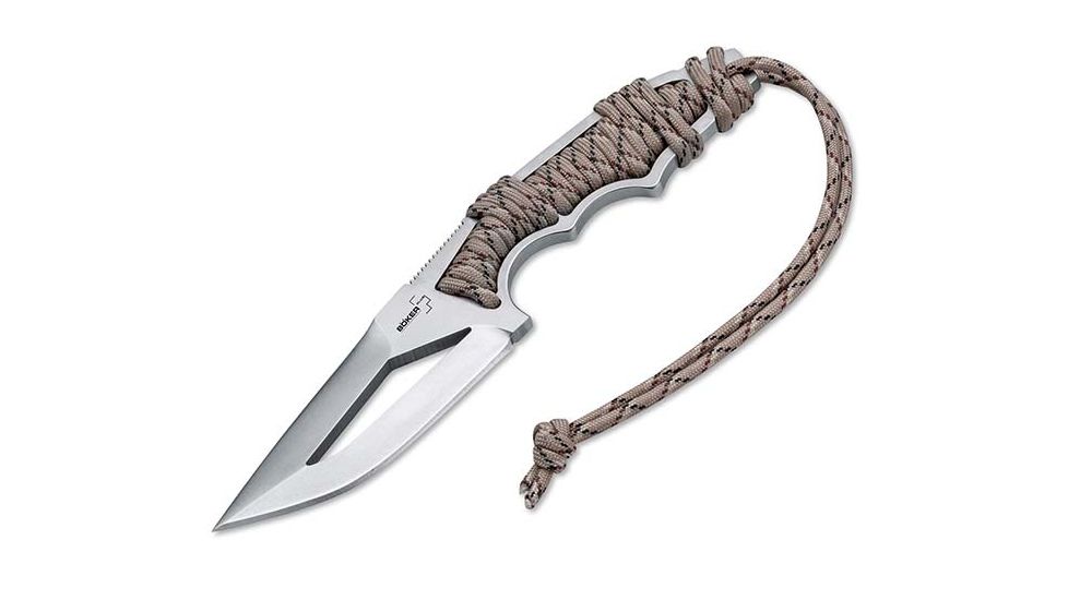 Boker USA POGN DCW Fixed Blade Knife,Tan Paracord Handle B-02BO045
