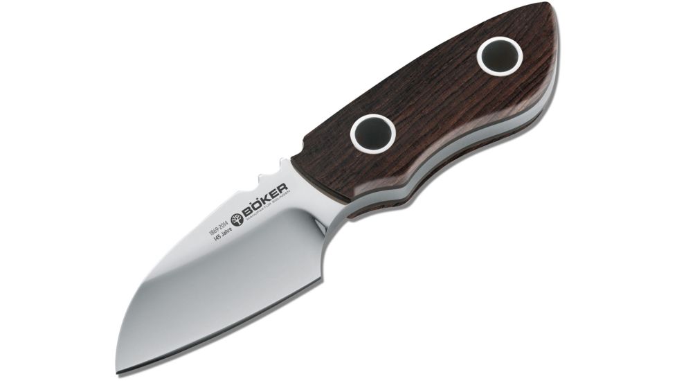 Boker USA Pry Mini Anniversary Fixed Blade Knife,2.5in N690Bo Steel Blade,Grenadill Wood Handle 120715