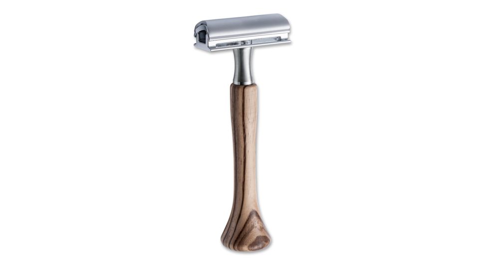 Boker USA Razolution Safety Razor,Zebrano Wood Handle 04BO143