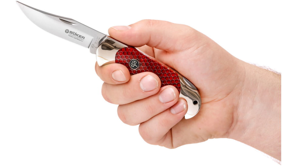 Boker USA Scout Honeycomb Knife, Red, Small, 112502