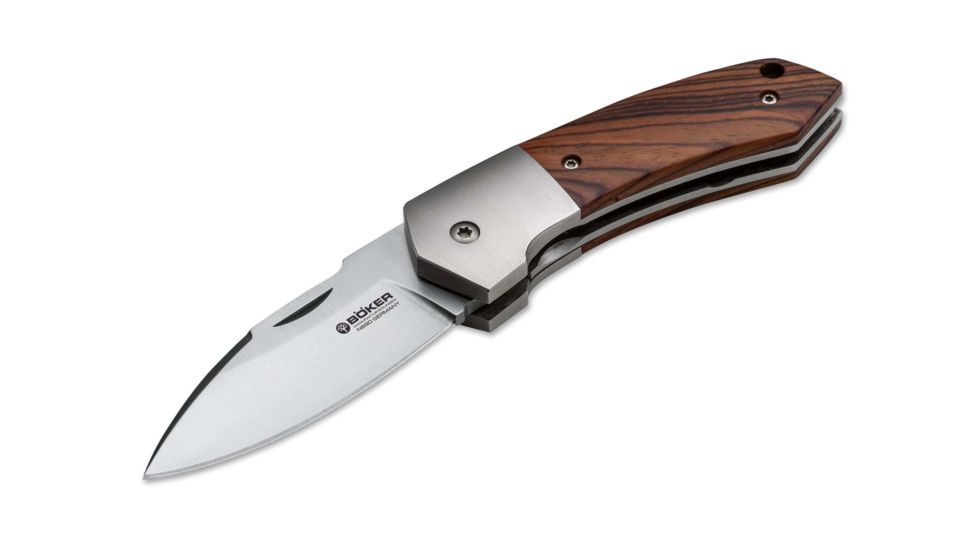 Boker USA Solo Classic Folding Knife,2.875in N690 Steel Blade,Cocobolo Wood Handle 111634