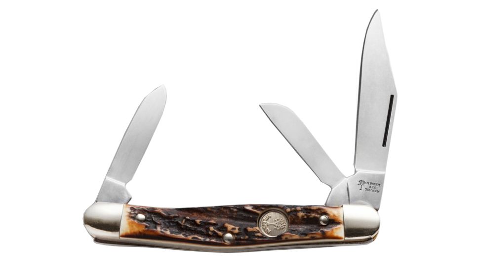 Boker USA Stag Medium Stockman Knife 117588HH