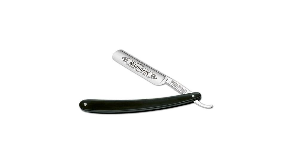 Boker USA Stainless Straight Razor, Black 140510