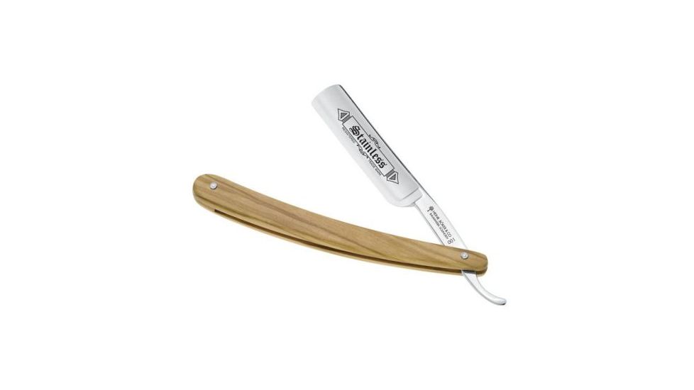 Boker USA Stainless Straight Razor , Olive 140507