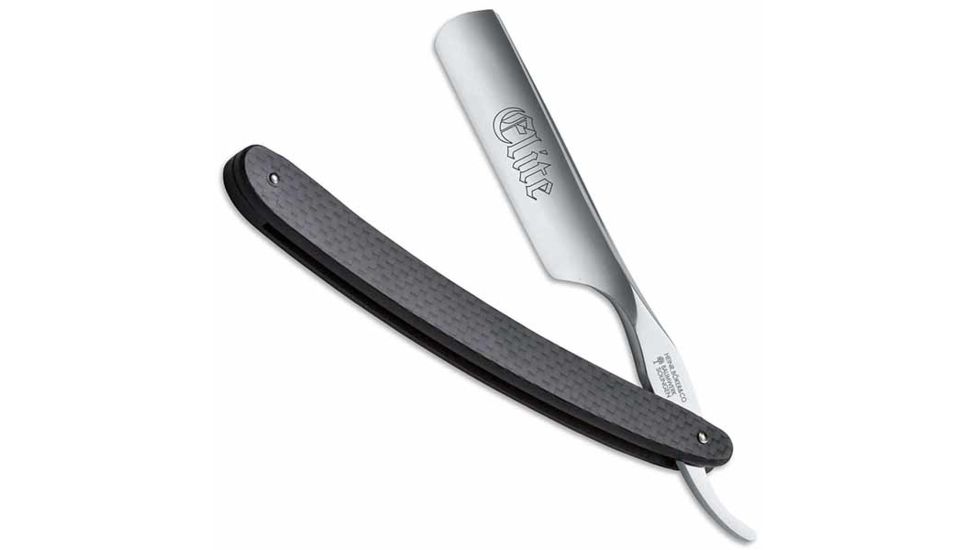 Boker USA Straight Razor,Elite,Carbon Fiber Handle,Solingen,6/8in B-140614