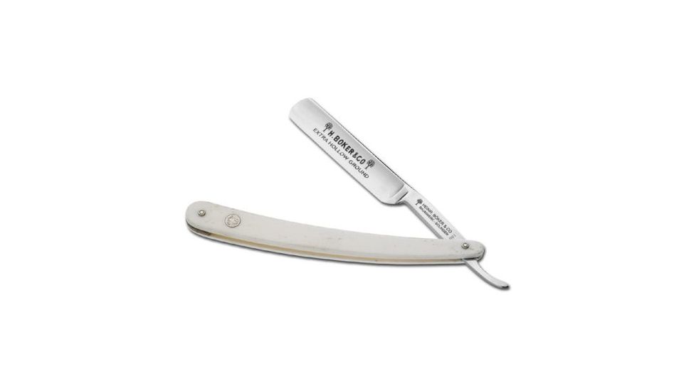 Boker USA Straight Razor, White 140503