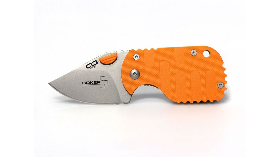 Boker USA Subcom Dawn, Orange Reinforced Nylon Handle, Plain Edge B-01BO579
