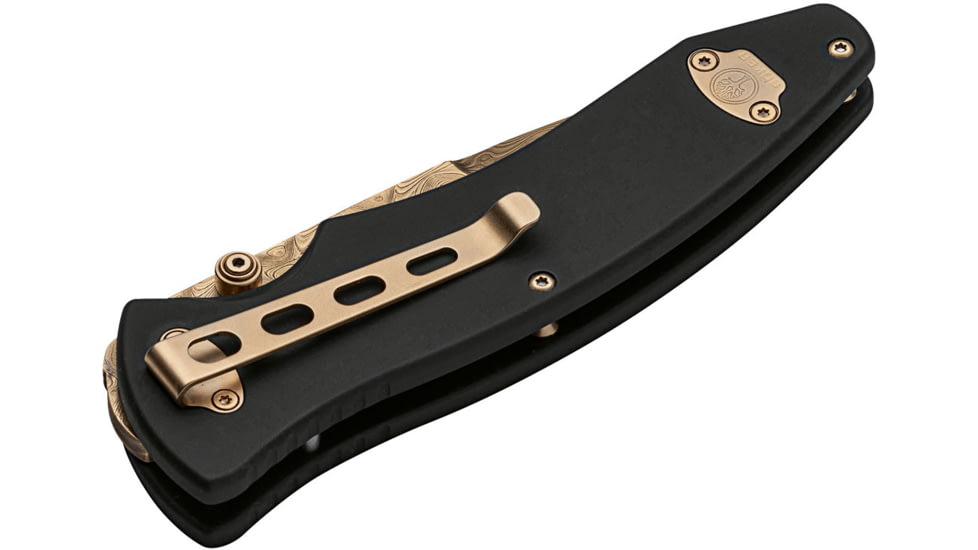 Boker USA Tirpitz Damascus Gold Knife, Brown, Small, 110194DAM