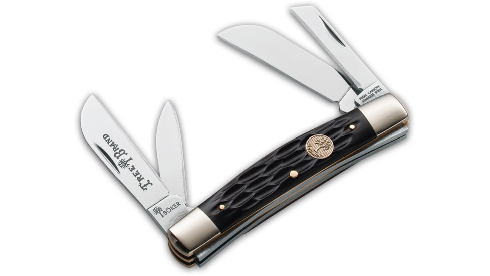 Boker USA Traditional Series Congress Jigged Knife, Black, Small, 110722