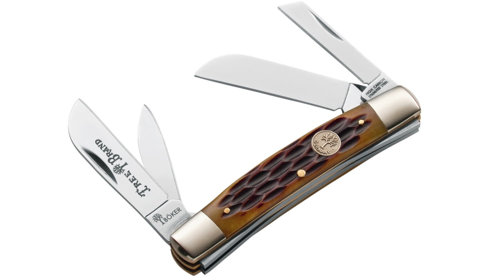 Boker USA Traditional Series Congress Jigged Knife, Brown, Small, 110721