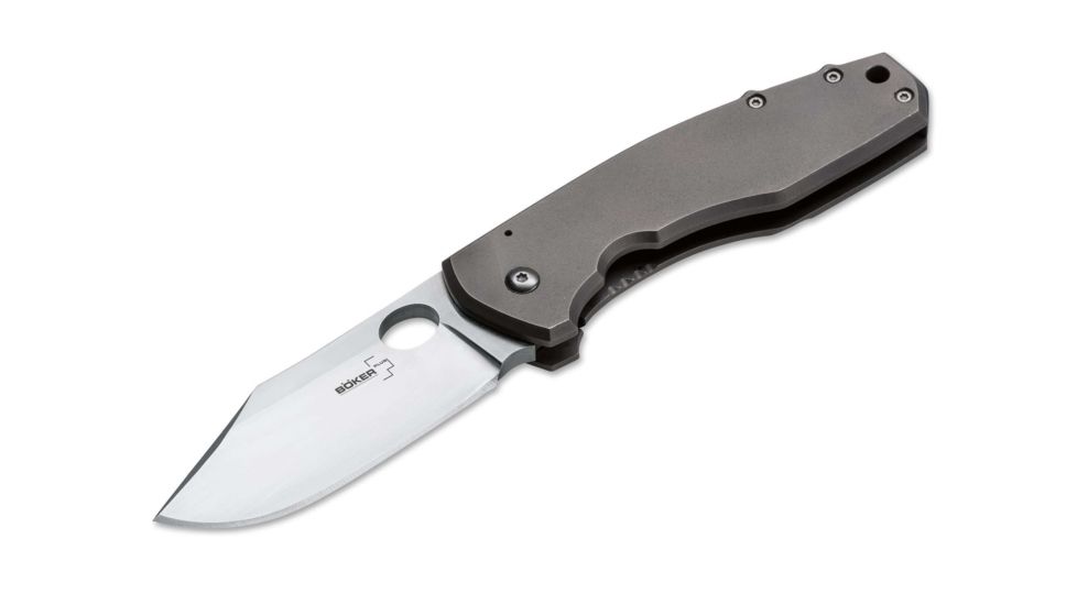Boker USA Vox F3 Folding Knife,3.25in S30V Clip Point,Titanium Handle B-01BO333