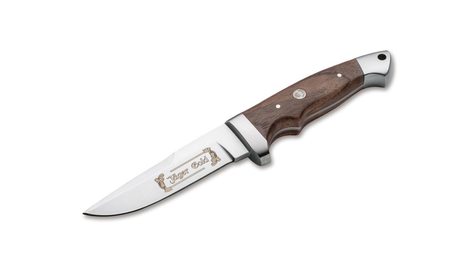 Boker USA Vollintegral Jager Gold Knife, Brown, Small, 121589