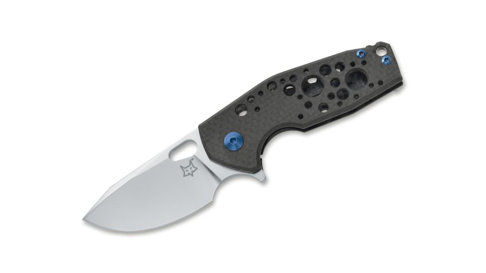 Fox Vox Suru Folding Knife, 2.3in, M390, Carbon Fibre, Blue, FX-526 CFBL