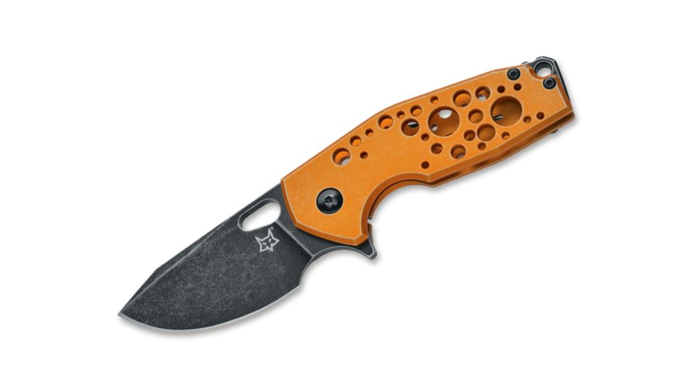 Fox Vox Suru Folding Knife, 2.3in, M390, Carbon Fibre, Orange, FX-526 ALO