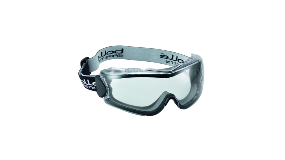 Bolle 180 Safety Goggle Safety, Gray Frame, Clear Lens, Platinum, 40279