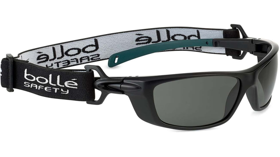 Bolle Baxter Safety Glasses, Black Frame, Polarized Lens, BAXPOLWFS
