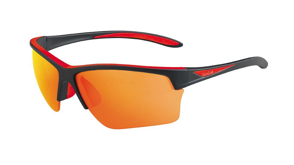 Bolle Bolt S Single Vision Prescription Sunglasses,Shiny Red Frame,Photochromic,12008SV