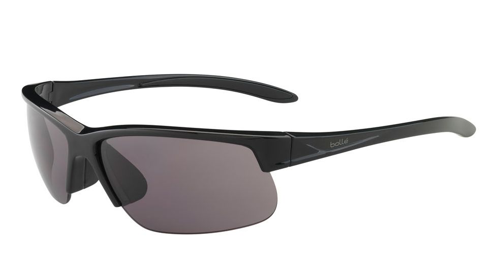 Bolle Breaker Progressive Prescription Sunglasses, Shiny Black Frame, 12106PR