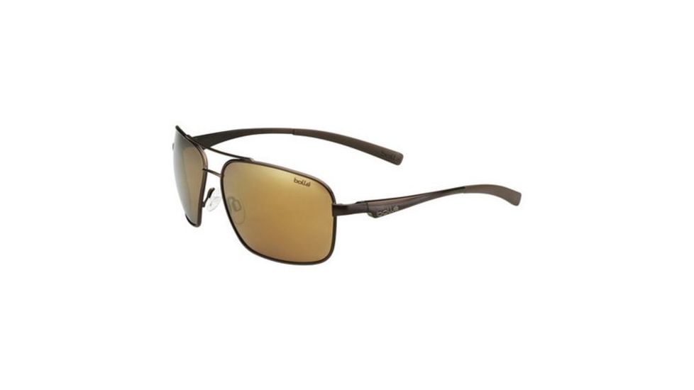 Bolle Brisbane Progressive Prescription Sunglasses, Matte Brown Frame, Polarized, 11802PR