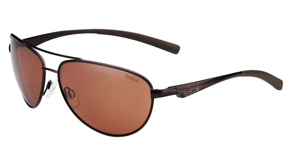 Bolle Columbus Single Vision Prescription Sunglasses, Matte Brown Frame-11797SV