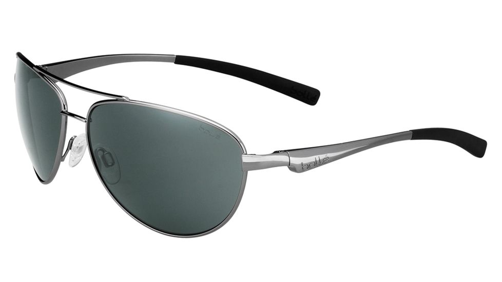 Bolle Columbus Single Vision Prescription Sunglasses, Shiny Gun Frame-11796SV