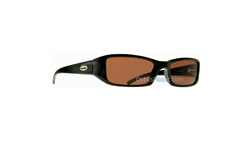 Bolle Dirty 8 Hottie Sunglasses - Shiny Black Frame, Polarized Sandstone Lens 10249