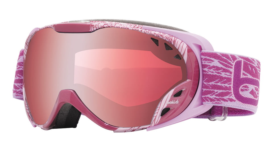 Bolle Duchess Ski/Snowboard Goggles - Pink and Purple Wings Frame and Vermillon Gun Lens 20978