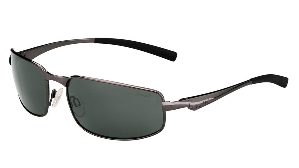 Bolle Everglades Single Vision Prescription Sunglasses, Shiny Gunmetal Frame-11789SV