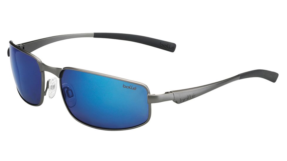 Bolle Everglades Single Vision Prescription Sunglasses, Matte Metallic Gunmetal Frame-11788SV