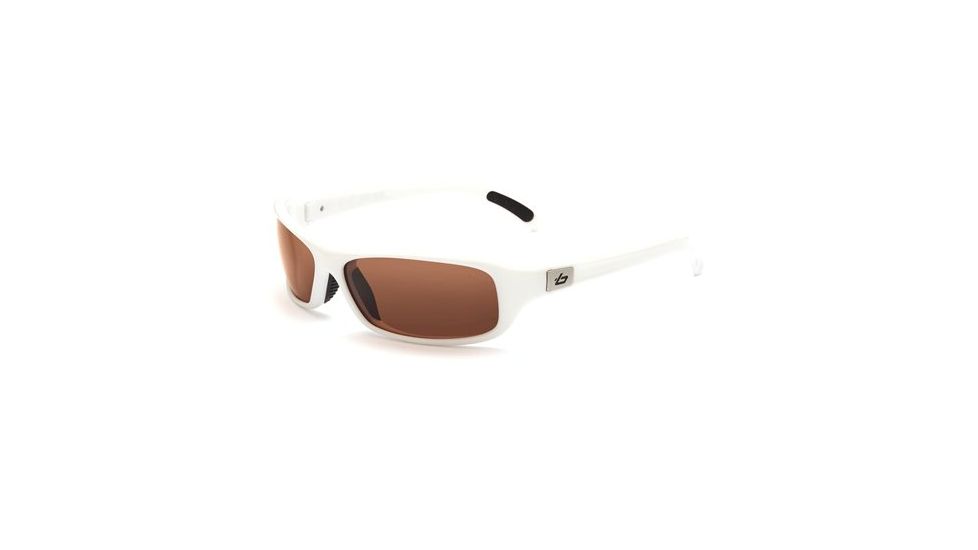 Bolle Fang Sun glasses, Shiny White Frame, Polarized A-14 Lens 11434